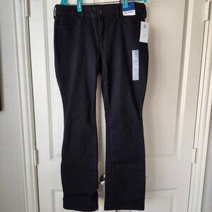 2 Pair Old Navy Kicker Boot Cut Jeans - Blue and Black - Size 12 - NWT